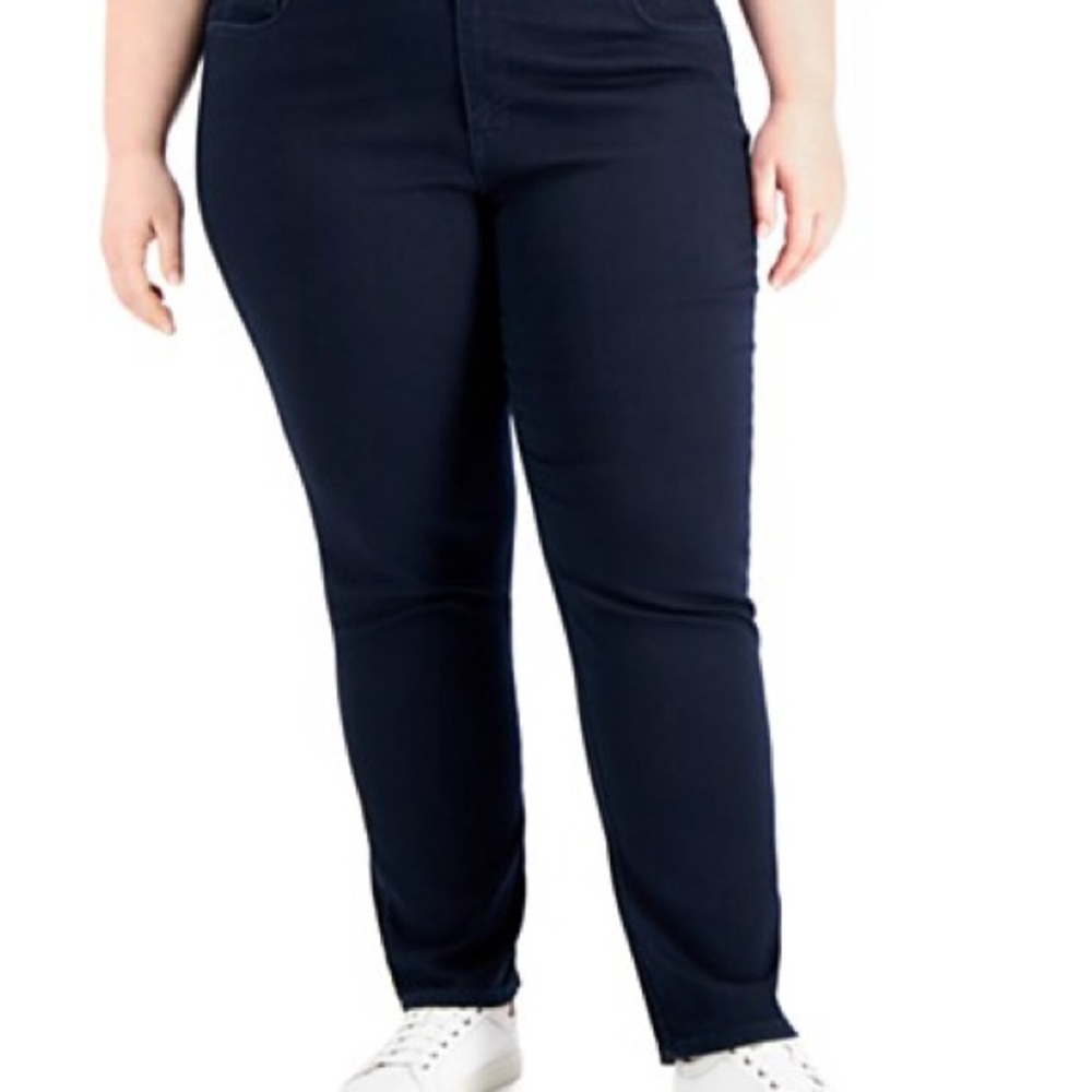 Style & Co. Plus Size Straight Leg Jeans in Dark Navy